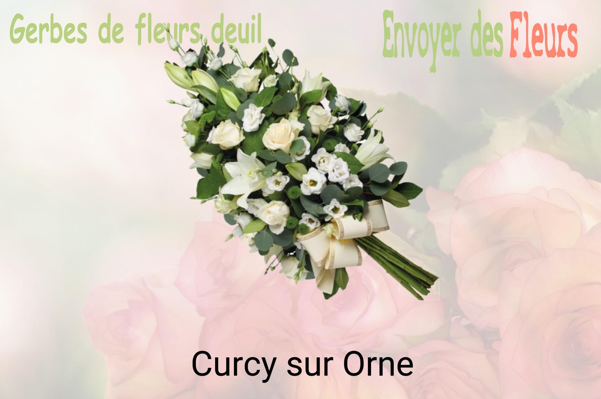 Gerbe de fleurs de deuil livrée à Curcy-sur-Orne